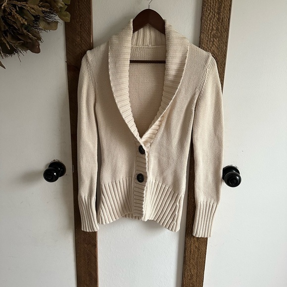 Vintage Y2K Women’s Shawl Collar Heavy Cardigan Sweater EUC - Picture 13 of 16